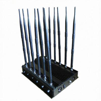 12 Ăng-ten RF Điện thoại di động Tín hiệu Jammer 10 - 50m Hiệu quả Bìa Bán kính