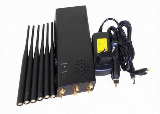 Mua Công suất cao 6 chiều Thiết bị gây nhiễu di động, Bộ chặn tín hiệu di động 6000mAh Pin online manufacture