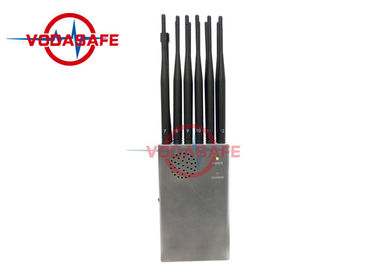 Portable Mobile Phone Signal Jammer 12 Antennas Working 30m With 10000mAh Battery