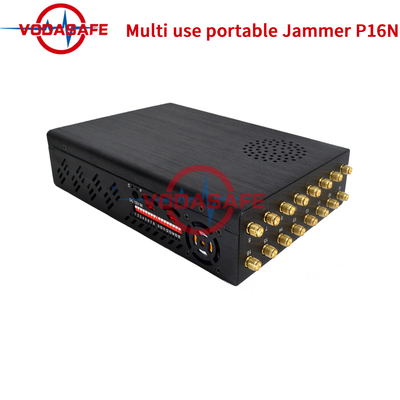16 Bands Portable Cell Phone Signal Disruptor Built In Lithium Battery